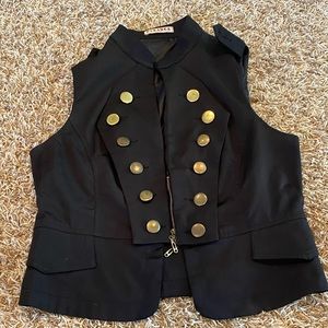 Black Army Vest